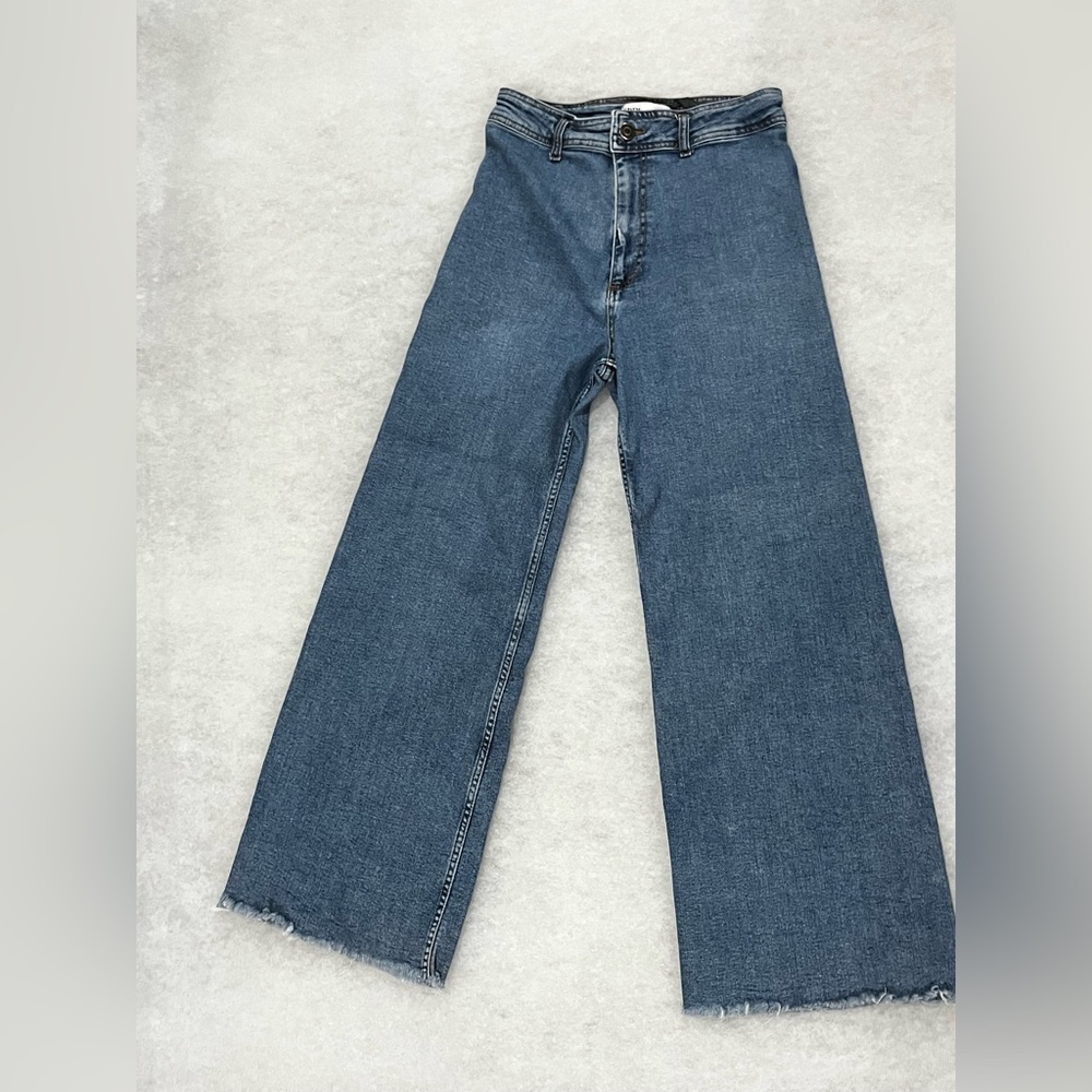 Zara High Waist Fit & Flare Blue Denim Jeans Women’s **Refer to Measurements
